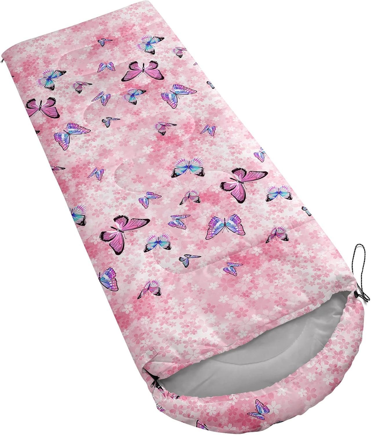 Kids Sleeping Bag for Boys Girls, Print-Lightweight Warm Portable Outdoor Indoor-Waterproof Cold Weather Resistant Sleeping Bag for Camping Hiking - Image 2